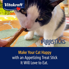 Vitakraft PurrSticks Meaty Cat Sticks - Chicken with Salmon - Segmented and Breakable Meatstick - Deliciously Tender