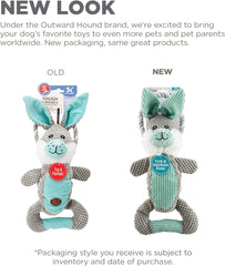 Outward Hound Scrunch Bunch Bunny Interactive Plush Squeaky Dog Tug Toy