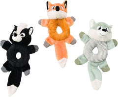 Spot® Ethical Pets Donut Crinklers Assorted Animals Plush Dog Toy, 13"