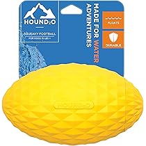 Hound2O Outdoor Dog Toys | Squeaky Football for Dogs, Durable Toy That Floats for Water Adventures | Interactive Ball for Dogs Made from Non-Toxic Materials