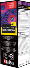 Red Sea Reef Energy Plus (AB+) All In One Coral Food for Saltwater Aquarium Marine Reef Tanks | Food for Soft, LPS, SPS, and Non-Photosynthetic Corals