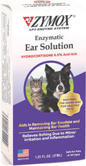 ZYMOX Enzymatic Ear Solution with 0.5-Percent Hydrocortisone, for Dog & Cat, 1.25 oz