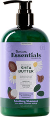 TropiClean Essentials Shea Butter Shampoo for Dogs | Puppies & Cats | Soothe Dry & Itchy Skin |