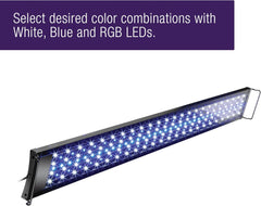 Coralife Aquarium Fish Tank Marine Salt Water or Fresh Water Seascape LED Adjustable Light with Remote Control, 48"-54"