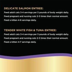 Sheba Perfect Portions Multipack Delicate Salmon and Tender Whitefish & Tuna Entrees Wet Cat Food 2.6-oz(Pack of 12)