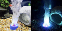 Penn-Plax Cascade Multi-Colored Rainbow LED Air Stone – Great Bubbler for Freshwater & Saltwater Aquariums – 2.5” Diameter