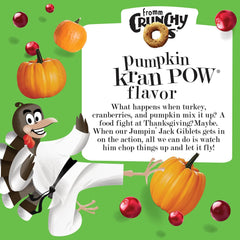 Fromm Crunchy Os Pumpkin Kran Pow Dog Treats - Premium Crunchy Dog Treats - Turkey Recipe.
