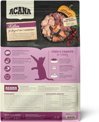 ACANA Highest Protein Dry Cat Food for Kittens, Poultry and Fish Cat Food