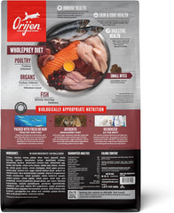 ORIJEN Small Breed Dry Dog Food, Grain Free Dry Dog Food for Small Breeds, Fresh or Raw Ingredients