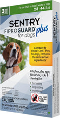 3-PACK SENTRY FiproGuard Plus Flea & Tick Spot-On for Dogs