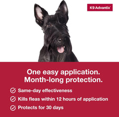 K9 Advantix Flea, Tick & Mosquito Prevention for Dogs | Flea Drops for Small Dogs | Apply Monthly | 2 Treatments