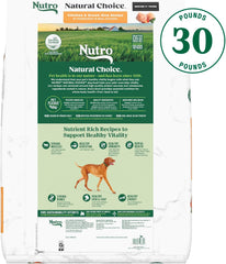 Nutro Natural Choice Senior Dry Dog Food, Chicken and Brown Rice Recipe, 30 lbs.