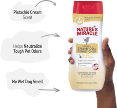 Nature’s Miracle Oatmeal Shampoo for Dogs, 16 Ounces, Pistachio Cream Scent