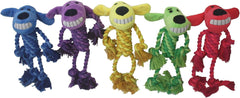 Multipet Rope Body Loofa 6" Dog Toy 1 ea