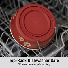 Loving Pets Bella Dog Bowls- Stainless Steel Dog & Cat Bowls - Spill Proof Dog Food Bowl, Cat Bowl, Puppy Essentials & Pet Supplies Great for Home & Travel