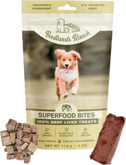 Superfood Bite, Freeze-Dried Raw Dog Treats - Protein Rich, Train & Reward, Traceable Single Ingredient by Katherine Heigl (Beef Liver)