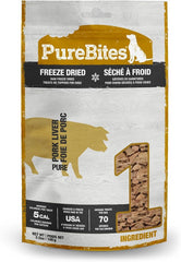 PureBites Pork Freeze Dried Dog Treats, 1 Ingredient, Made in USA