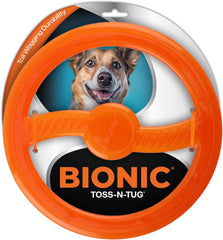 BIONIC Toss-N-Tug Dog Toy - High-Visibility Ultimate Multi-Action Dog Toy
