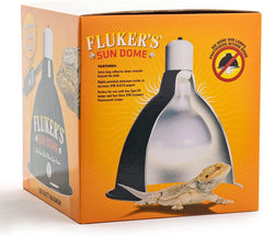 Fluker's Sun Dome Reptile Lamp, Deep Dome Flush Mount Light Fixture, 8.5-Inches