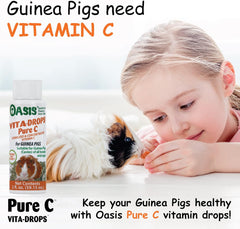 OASIS Vita Drops-Pure C for Guinea Pig, 2-Ounce, Packaging may vary