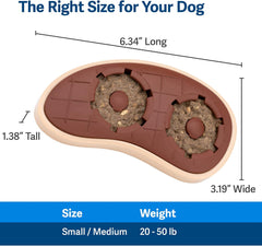 PetSafe Busy Buddy Slab o’ Sirloin Dog Toys – Treat Ring Holding Chew Toy – BPA Free Rubber – Beef Scented – Interactive Pet Puzzle for Boredom or Separation Anxiety – Small to Medium Dogs