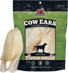 Redbarn Premium All-Natural Cow Ear for Dogs - Slow Roasted Single Ingredient Rawhide Alternative Chew Treat for Aggressive Chewers