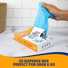 ARM & HAMMER Easy-Tie Waste Bags, Blue, 75 Count