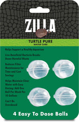 Zilla Pet Turtle Pure, Water Care, Removes Sludge for a Balanced Aquatic Environment, Treats up to 10 Gallons