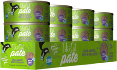 Tiki Cat Luau Pâté, Ahi Tuna & Mackerel Recipe in Tuna Consumme, Grain-Free Balanced Nutrition Wet Canned Cat Food, for All Life Stages