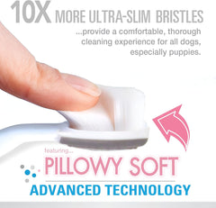 Nylabone Advanced Oral Care Puppy Dental Kit with Pillowy Soft-Bristle Toothbrush