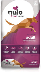 Nulo Frontrunner Dry Dog Food for Adult Dogs - Grain Inclusive Recipe with Pork, Barley, & Beef - All Natural Pet Foods with High Taurine Levels - Animal Protein for Lean Strong Muscles
