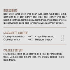 ORIJEN Freeze Dried Beef Recipe Dog Treats, WholePrey Ingredients