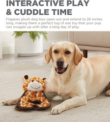 Outward Hound by Charming Pet Cuddle Tugs Giraffe Plush Squeaky Dog Toy