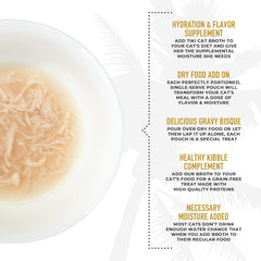 Tiki Cat Born Carnivore Broths, Chicken Recipe, Hydration and Flavor Supplement Cat Food Topper