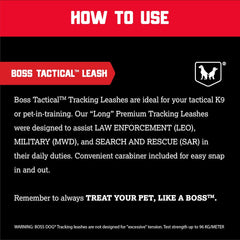 Boss Dog Tactical Leash, Hot Pink