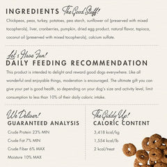 Fromm Crunchy Os Pumpkin Kran Pow Dog Treats - Premium Crunchy Dog Treats - Turkey Recipe.