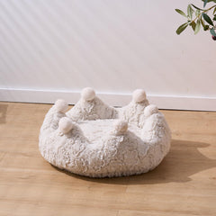 PetPals Rose Crown DIY Anxiety-Soothing Cat Bed Made with a Soft Plush Material