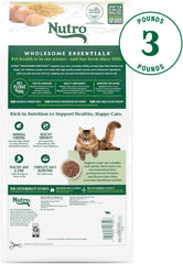 Nutro Wholesome Essentials Hairball Control Dry Cat Food Chicken & Brown Rice Recipe, 3 lb. Bag
