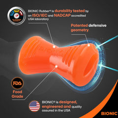 BIONIC Bone Dog Toy, Large - Interactive Dog Chew Toy That Stands Up to The Toughest Chewers