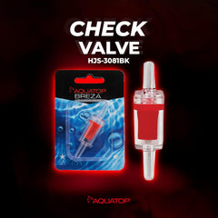 Aquatop Aquarium Air Check Valve – Prevents Backflow, Compatible with CAF-60 and CAF-180 Sponge Filters, Features Adjustable Air Intake and Regulator