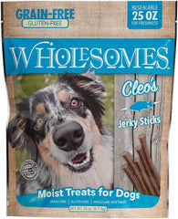 Wholesomes Cleo's Jerky Sticks Grain Free Dog Treats 25 oz, Blue