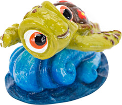 Disney Penn-Plax Squirt Mini Aquarium Ornament for Finding Nemo - Fun Decoration for Your Smaller Tank with This Friendly Turtle Riding a Wave