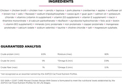 Go! Solutions Skin + Coat Care, Grain-Free Wet Cat Food, Minced Chicken with Gravy Recipe for Sensitive Skin, 6.4 oz