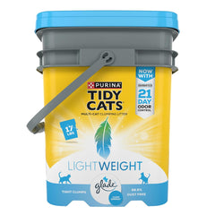 Purina Tidy Cats Low Dust, Multi Cat, Clumping Cat Litter Odor Control Formula, LightWeight Glade Clear Spring