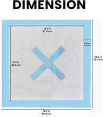 SPOT X Marks The Spot Extra Absorbent Puppy Pads with Adhesive Strips & Pheromones – Attracts Dogs to Center for Training & Potty