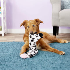 SKINNEEEZ CRINKLER COW DOG TOY