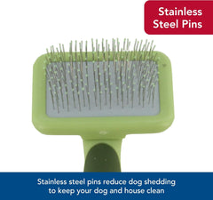 Safari Dog Soft Slicker Brush - Dog Grooming Brush for Shedding - for Dogs with Short, Medium and Long Hair