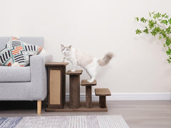 Petpals Zoso Multi-Functional Pet Stairs with Storage and Scratching Pad and Cute Mouse Toys, Suitable for Pets to Play and Engage in Activities