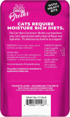 Tiki Cat Born Carnivore Broths, Salmon Recipe, Hydration and Flavor Supplement Cat Food Topper