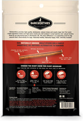 Barkworthies USA Hickory Smoked Bully Sticks - 6 Inch 3 Count (Pack of 1) - All-Natural, Smoky Aroma, Great for Large Breeds